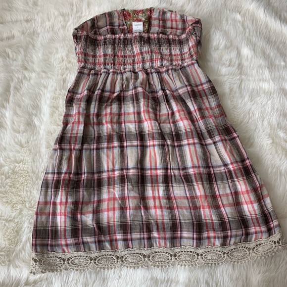 Plaid strapless dress from Charlotte Russe - Picture 4 of 4